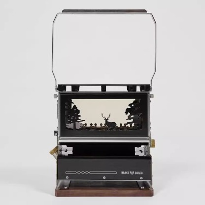 Retro lamp oil stove mini desktop viewing stove, portable camping barbecue stove