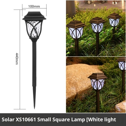 Solar powered outdoor waterproof lawn plug-in lights, garden waterproof landscape decorative lights