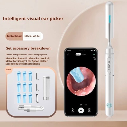 High definition visual ear digging tool, intelligent high-definition luminous ear digging spoon for children