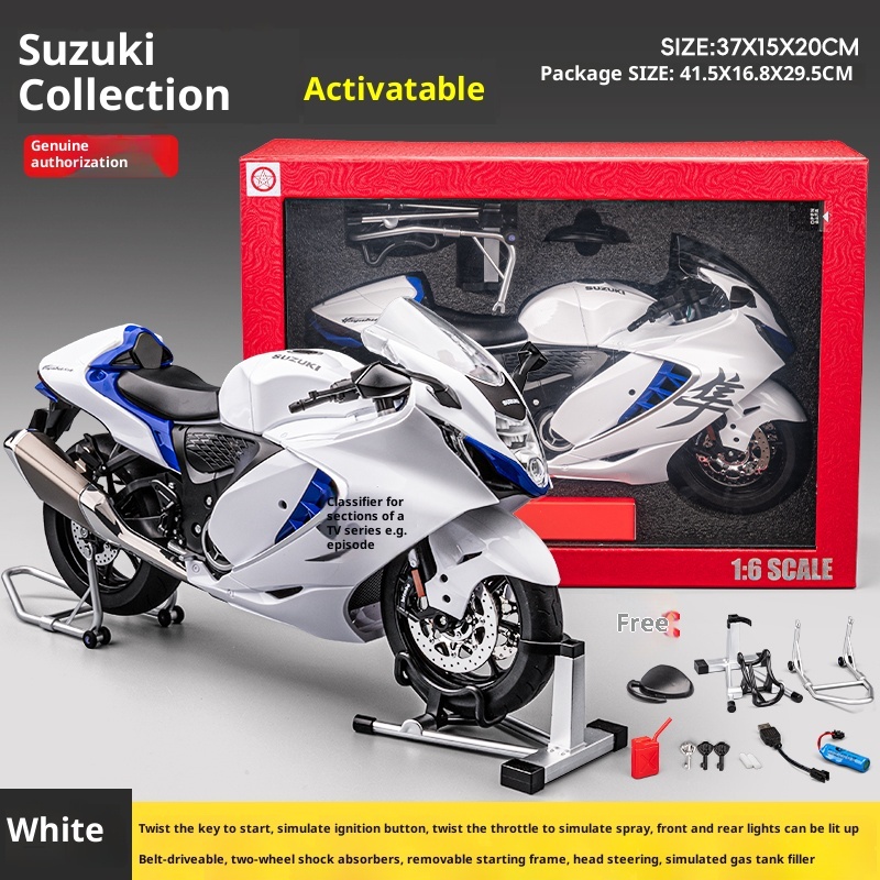 Ignited motorcycle model, simulated alloy model ornament