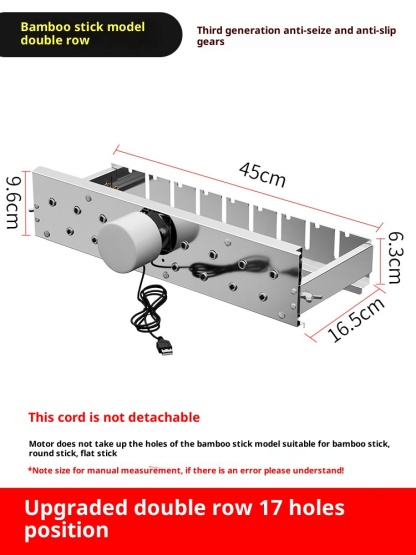Fully automatic flip barbecue grill, adjustable width, can be connected to a power bank