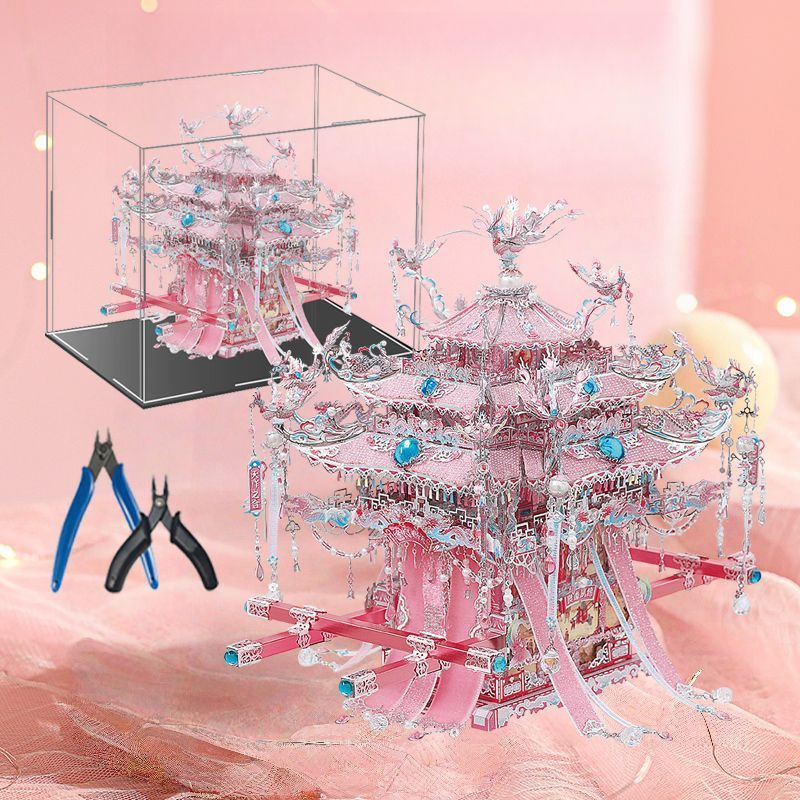 Chinese style, collectible grade, 3D handmade metal assembly model