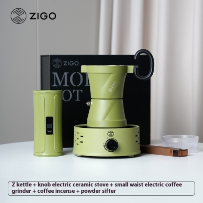 Double valve Mocha pot, home Italian espresso machine, power distribution ceramic stove set