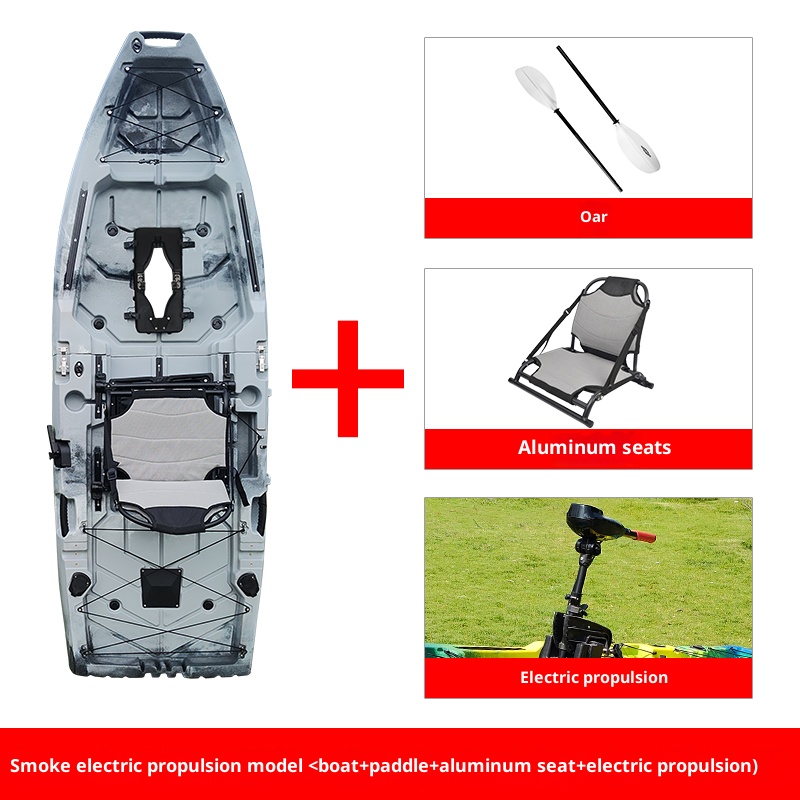 Splicing thickened kayaks, single and double seater loafers, fishing boats, assault boats