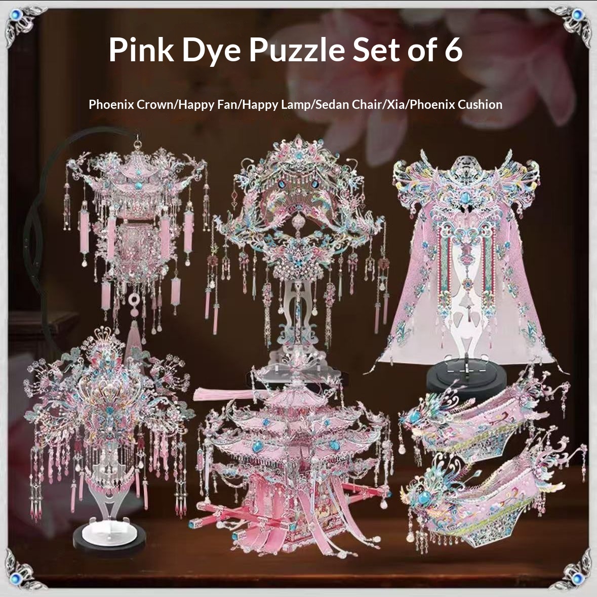 Chinese style, collectible grade, 3D handmade metal assembly model