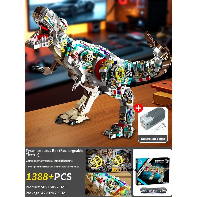 2025 new mechanical and electric, high difficulty huge assembled building blocks, boys' gift