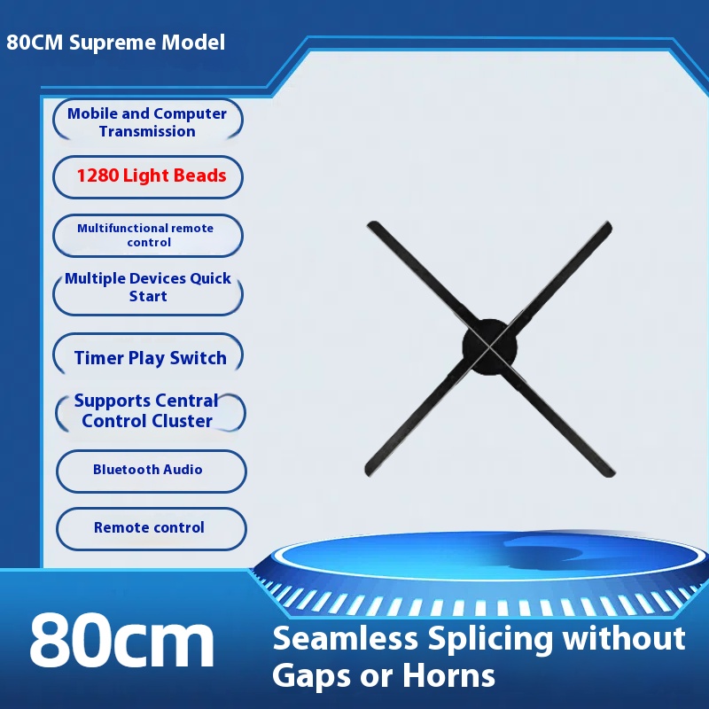 Naked eye 3D/holographic stereo/projection suspended image/screenless advertising machine