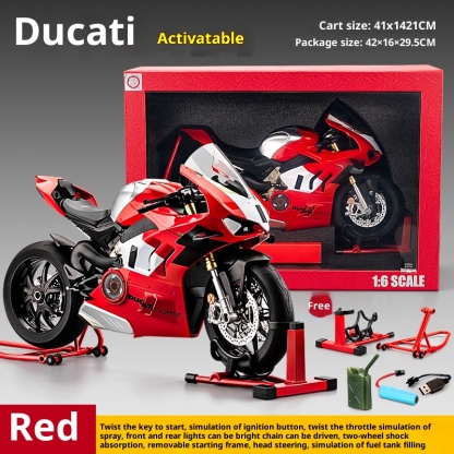 Ignited motorcycle model, simulated alloy model ornament