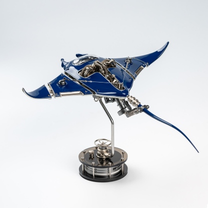 Mechanical Devil Fish Pure Metal Assembly Electric Drive Art Ornament Home Decoration Birthday Gift