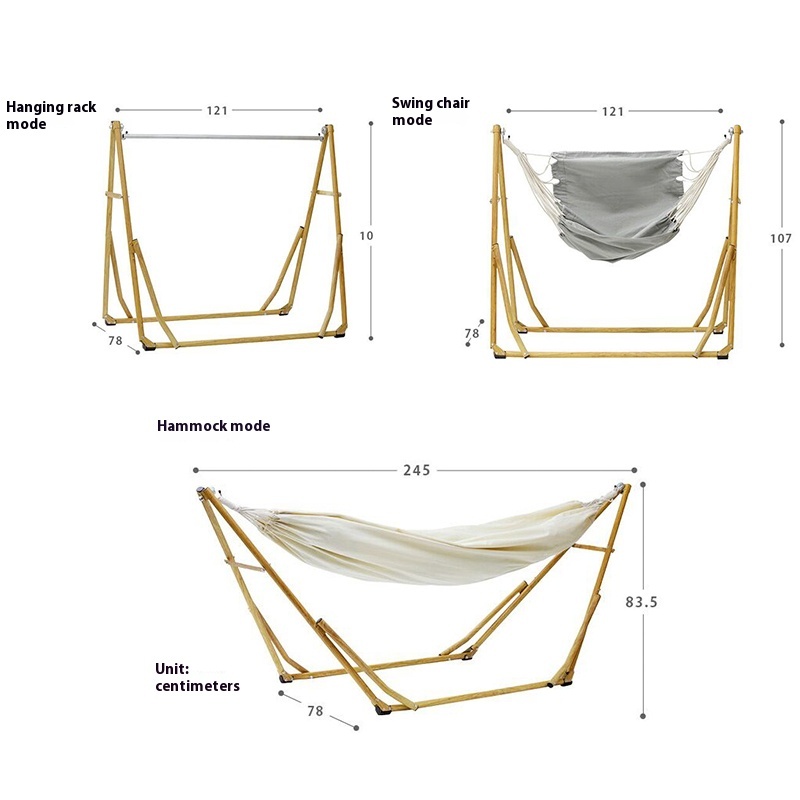 Outdoor hammock, professional field camping, anti rollover, single person camping, swing, hanging chair