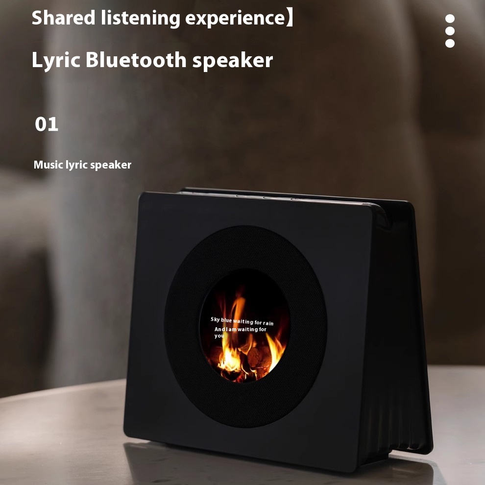 Bluetooth mini speaker, floating lyrics, high sound quality, ornaments, birthday gifts