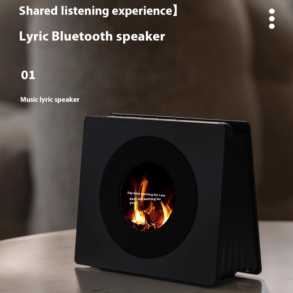 Bluetooth mini speaker, floating lyrics, high sound quality, ornaments, birthday gifts