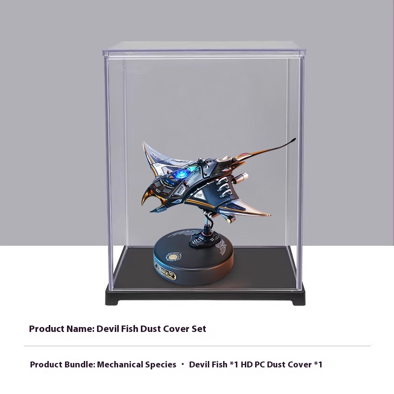 Mechanical species devil fish, creative ornaments, boys' birthday gifts, metal assembled models