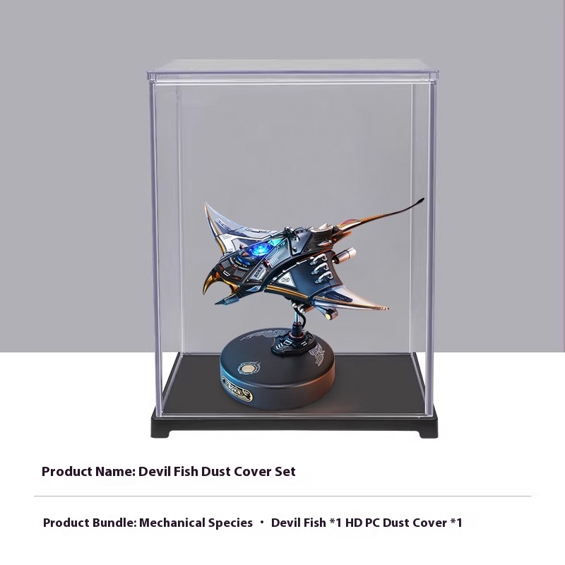 Mechanical species devil fish, creative ornaments, boys' birthday gifts, metal assembled models