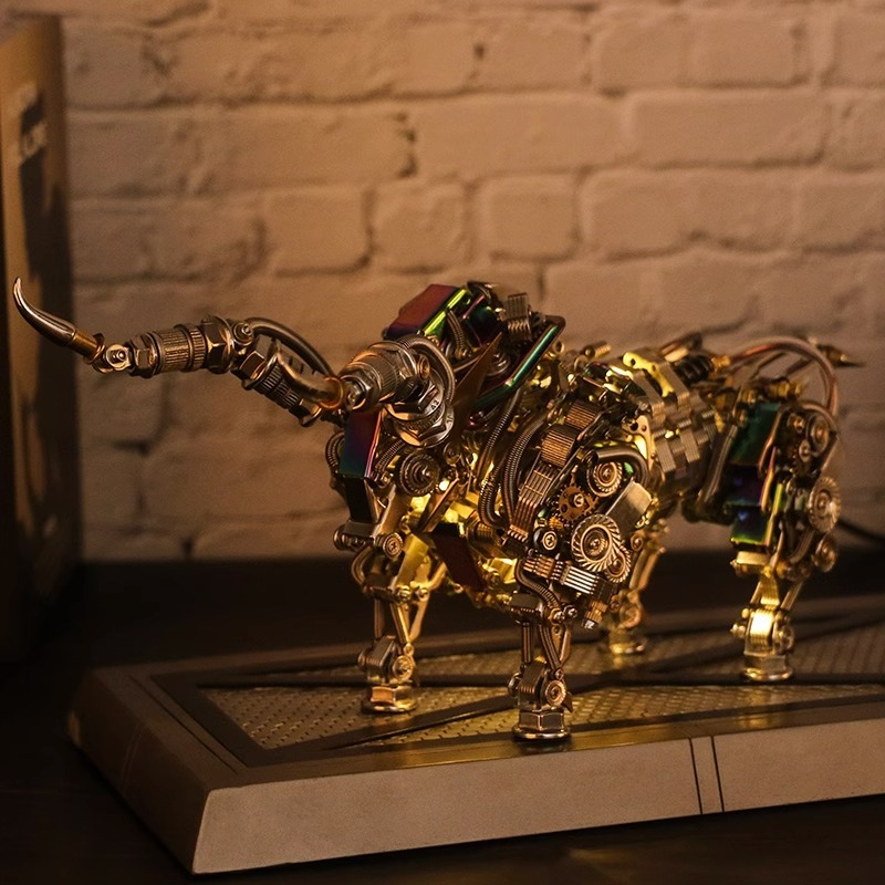 Lantern fish 3D puzzle model, adult version mechanical metal, birthday gift