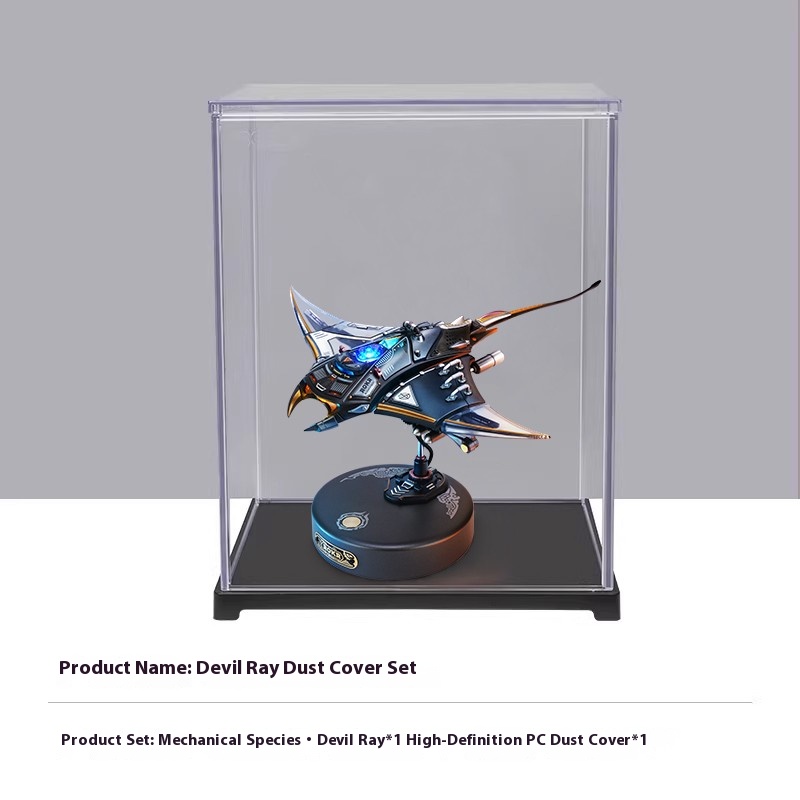 Mechanical species devil fish metal assembly model, birthday gift