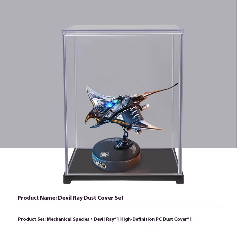 Mechanical species devil fish metal assembly model, birthday gift