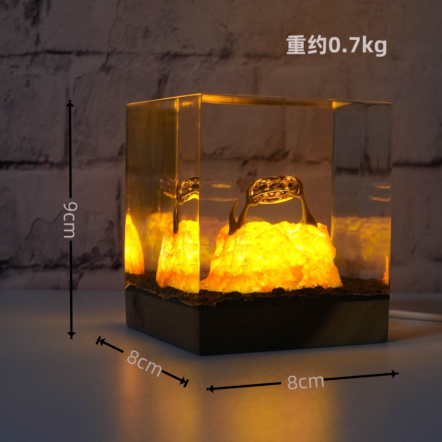 Gogisla desktop ornament, decorative night light, birthday gift