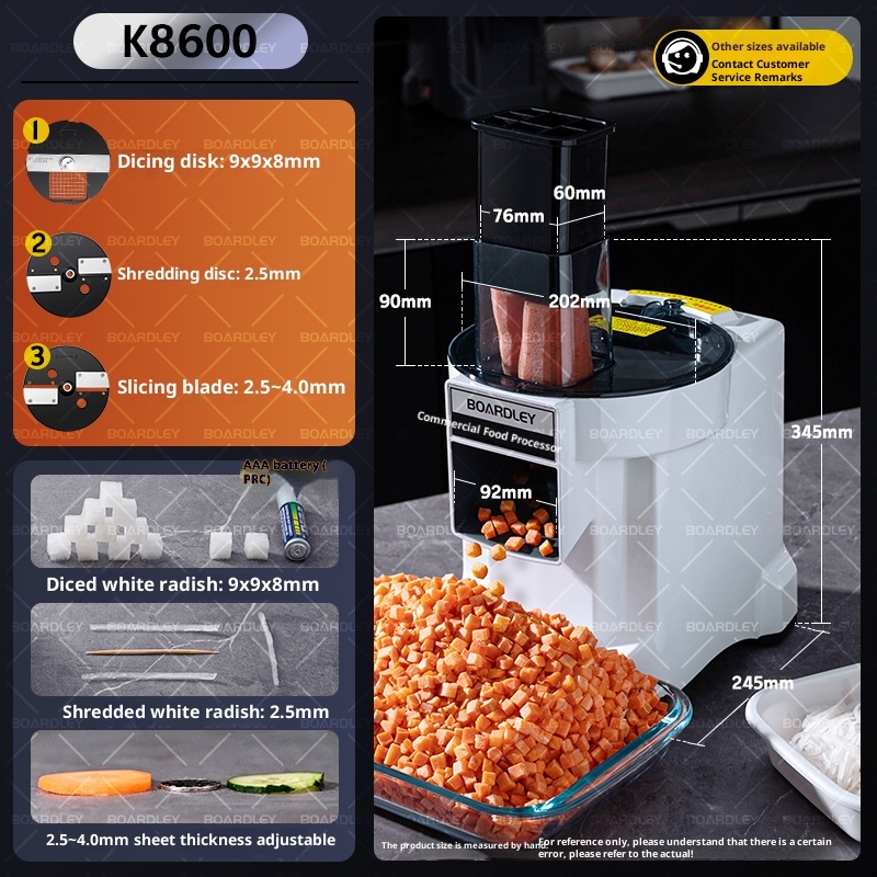 Fully automatic, multi form electric small vegetable slicer