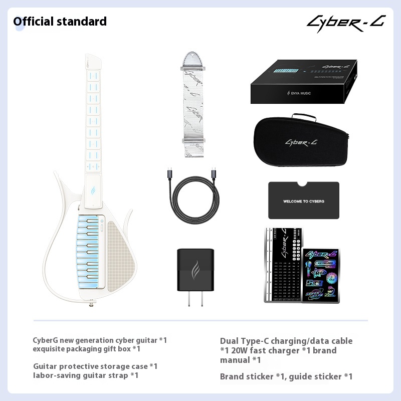 Cyber Electronic Cordless Automatic Transmission Guitar, Intelligent Accompaniment, Air Guitar