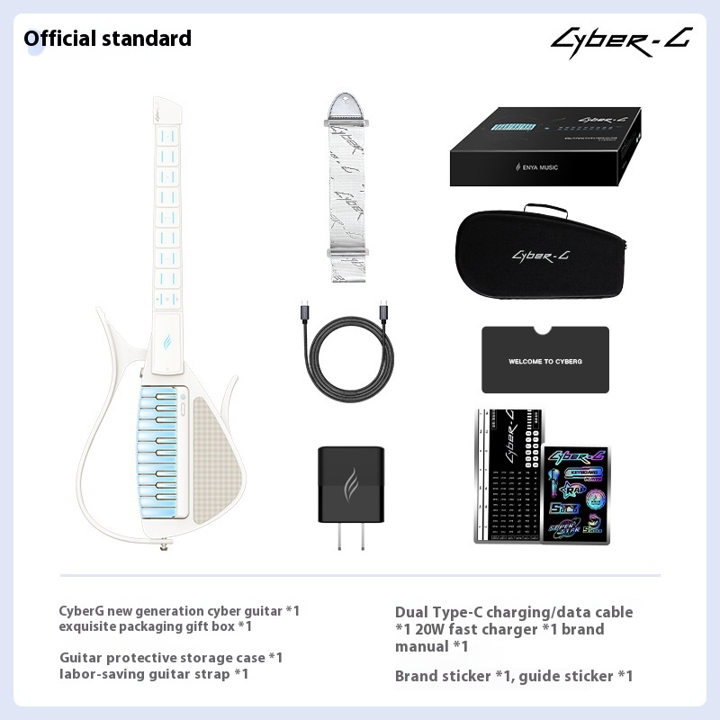 Cyber Electronic Cordless Automatic Transmission Guitar, Intelligent Accompaniment, Air Guitar