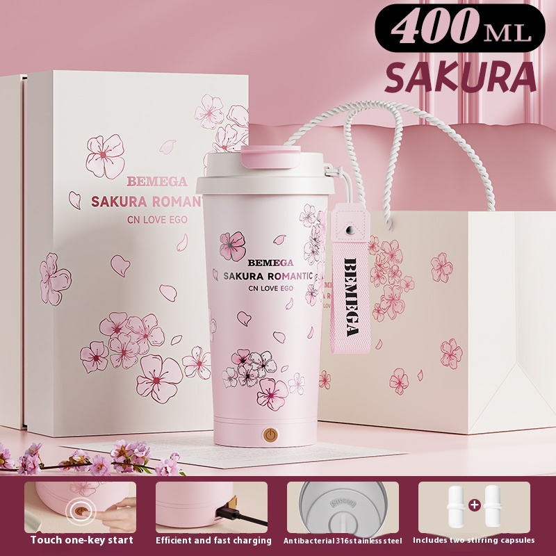 Women's electric stirring coffee cup rechargeable