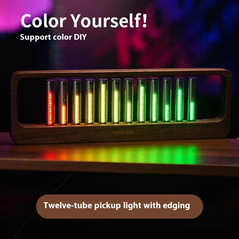 LED pickup light, spectrum rhythm atmosphere light, RGB glow tube, music table, e-sports desktop decoration, voice controlled light