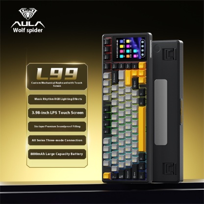 Screen display mechanical wireless touch the third mock examination Bluetooth keyboard