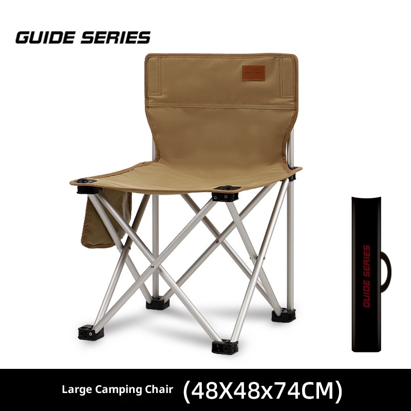 Outdoor thickened aluminum alloy folding chair