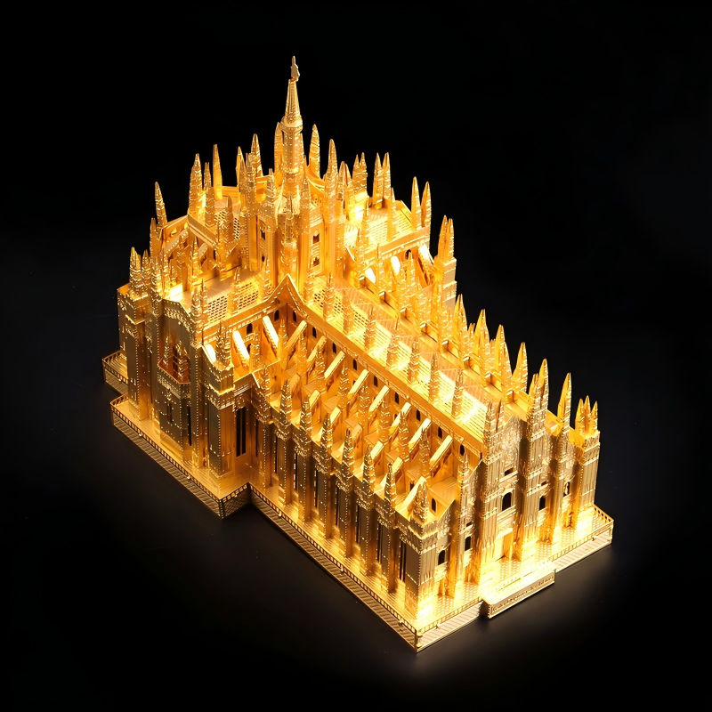 3D metal puzzle, world-renowned architecture, high difficulty puzzle