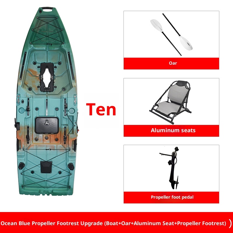 Splicing thickened kayaks, single and double seater loafers, fishing boats, assault boats