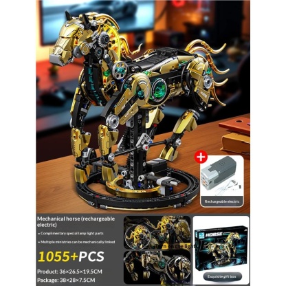 2025 new mechanical and electric, high difficulty huge assembled building blocks, boys' gift