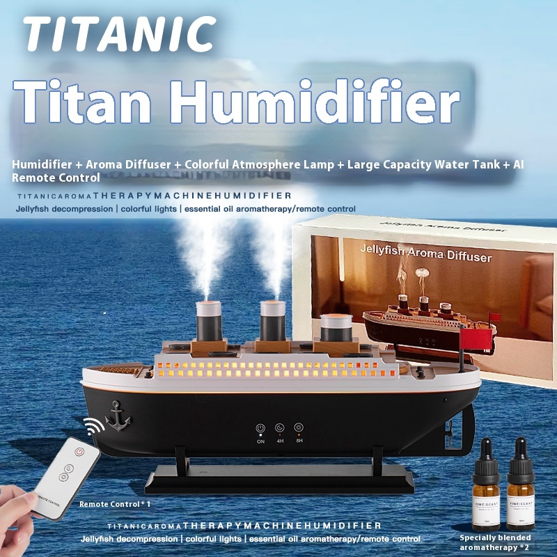 Titanic humidifier, home decor, birthday gift