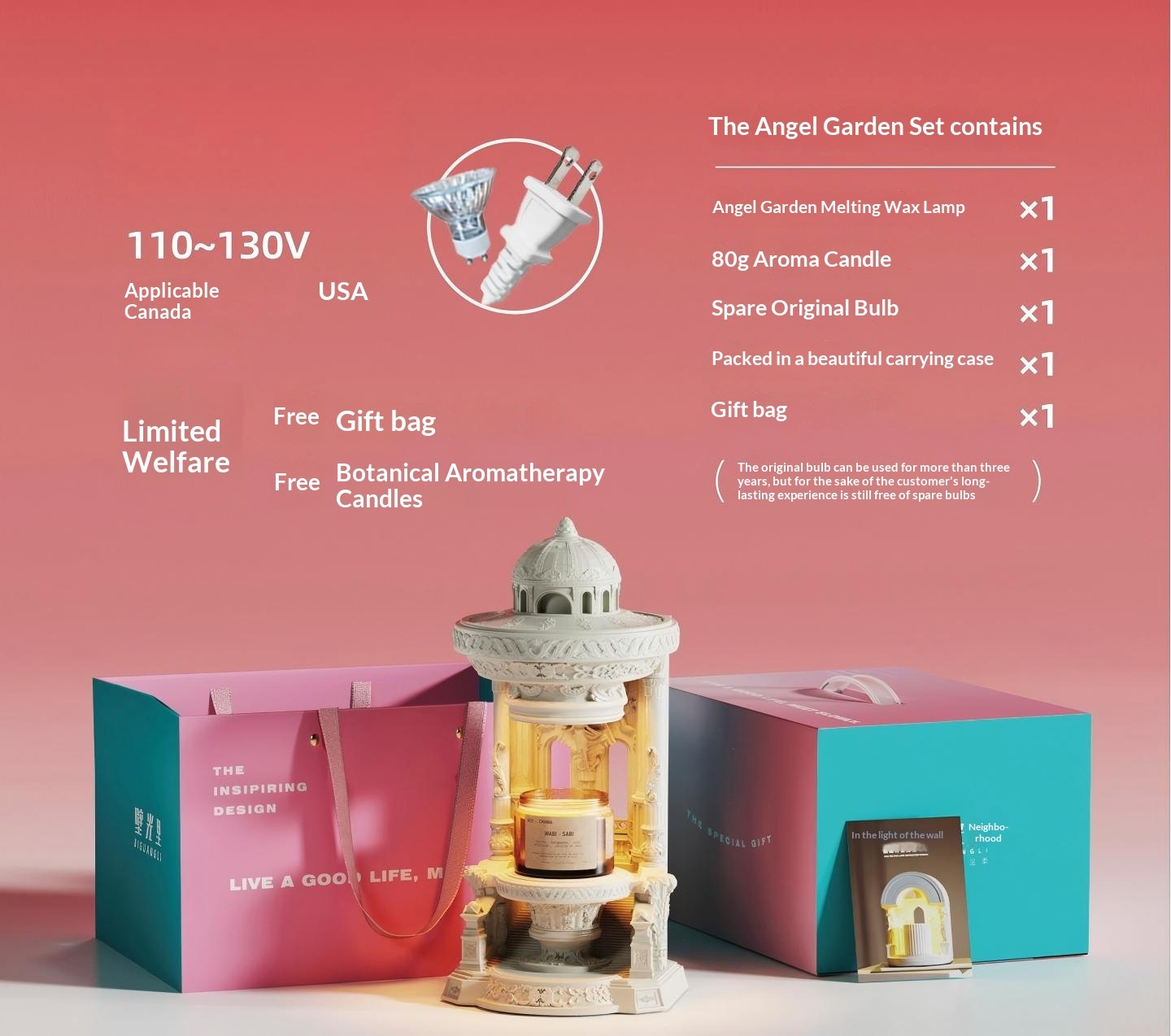 Molten aromatherapy lamp, timed atmosphere decoration table lamp, high-end wedding gift