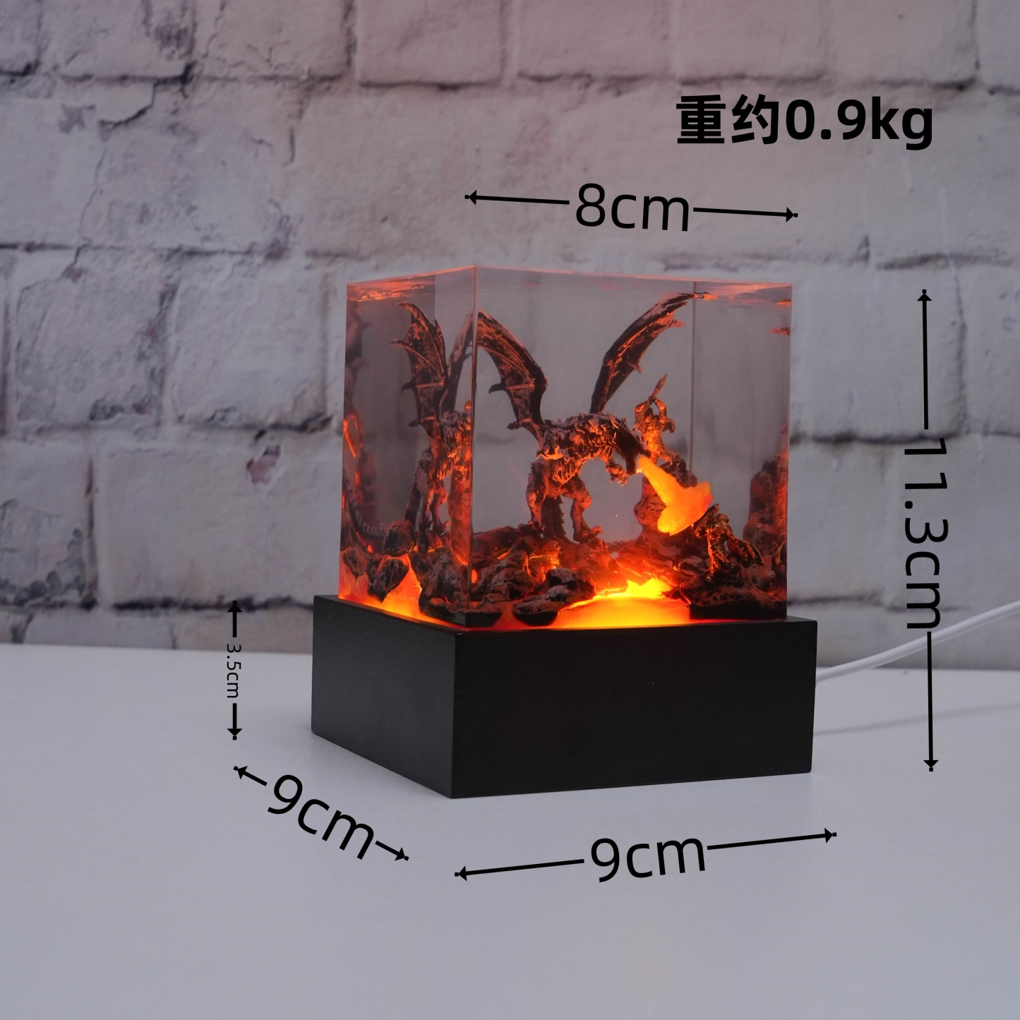 Gogisla desktop ornament, decorative night light, birthday gift