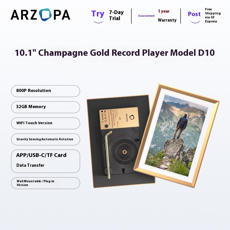 15.6-inch electronic photo album, high-definition intelligent digital touch screen player, photo and video, wedding and birthday gift