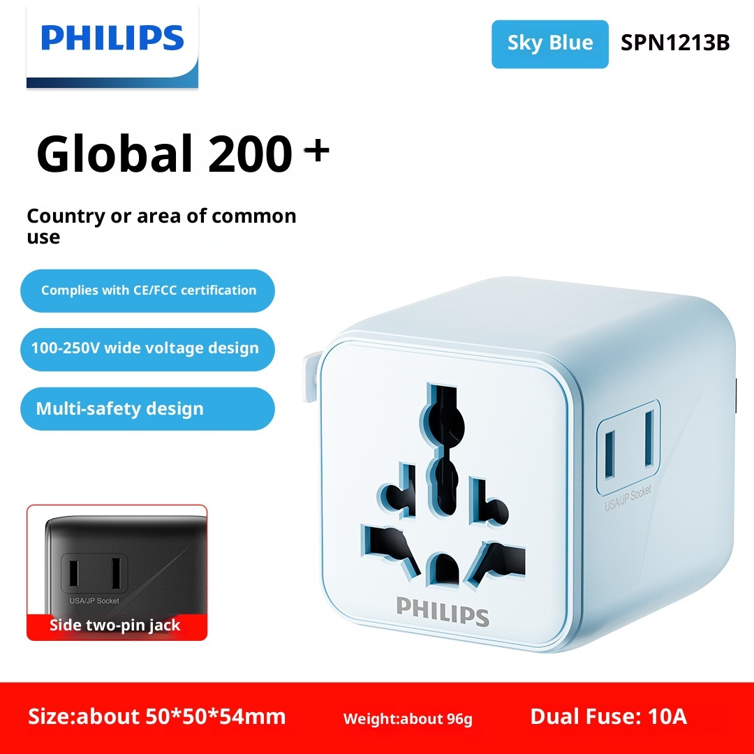 Philips Global Conversion Plug, British Standard European Standard American Australian Standard Converter