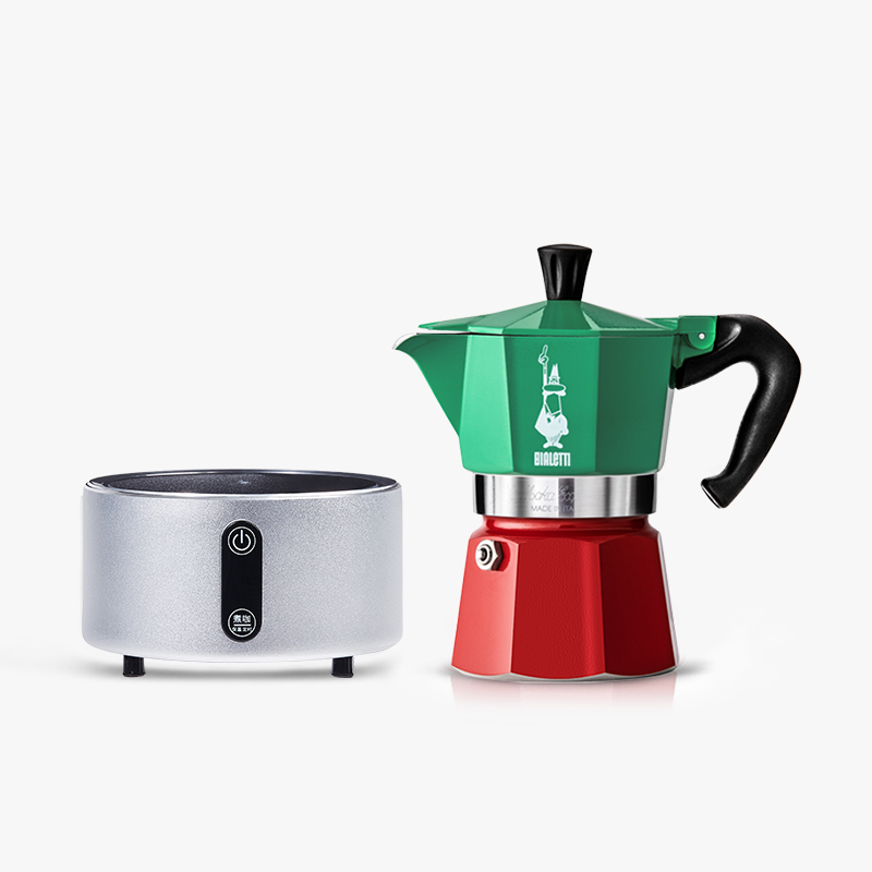 Tricolor Flag Mocha Pot Italian Espresso Pot Boiling Coffee