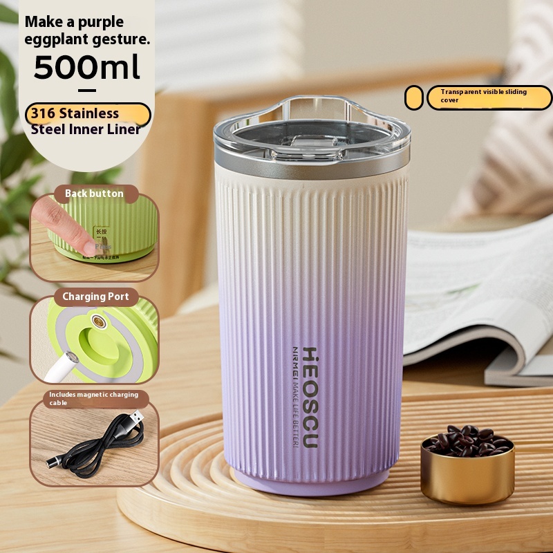 New fully automatic mixing cup, electric coffee cup, rechargeable portable magnetic rotating water cup
