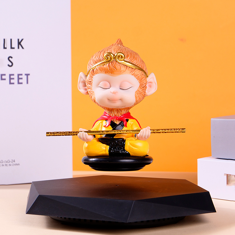 Maglev Black Mythical Wukong, Night Light Bluetooth Speaker, Birthday Gift