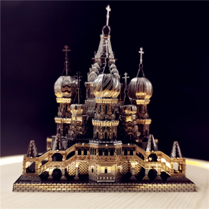 3D metal puzzle, world-renowned architecture, high difficulty puzzle