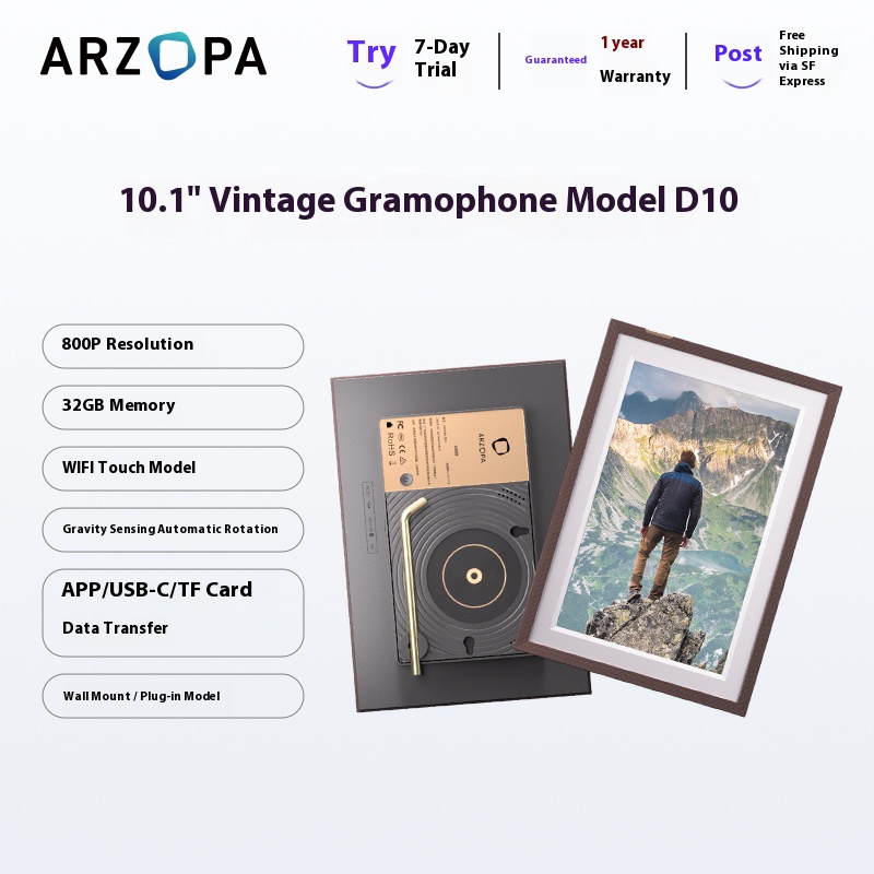 15.6-inch electronic photo album, high-definition intelligent digital touch screen player, photo and video, wedding and birthday gift