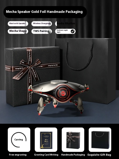 Cyber Mecha Wireless Charging Bluetooth Speaker