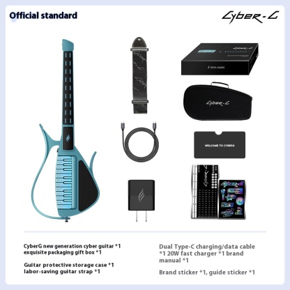 Cyber Electronic Cordless Automatic Transmission Guitar, Intelligent Accompaniment, Air Guitar