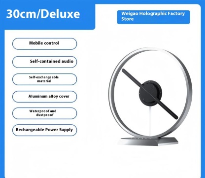 Naked eye 3D holographic projection desktop mini small-sized suspended stereoscopic advertising machine