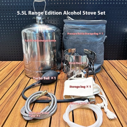Three head pressurized outdoor camping windproof four head alcohol stove