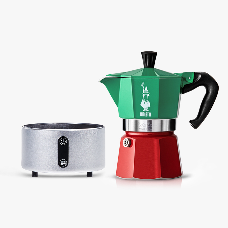 Tricolor Flag Mocha Pot Italian Espresso Pot Boiling Coffee