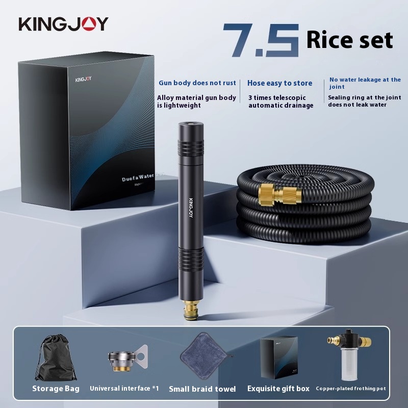 High pressure telescopic, pressurized hose, powerful floor, watering, car washing water gun