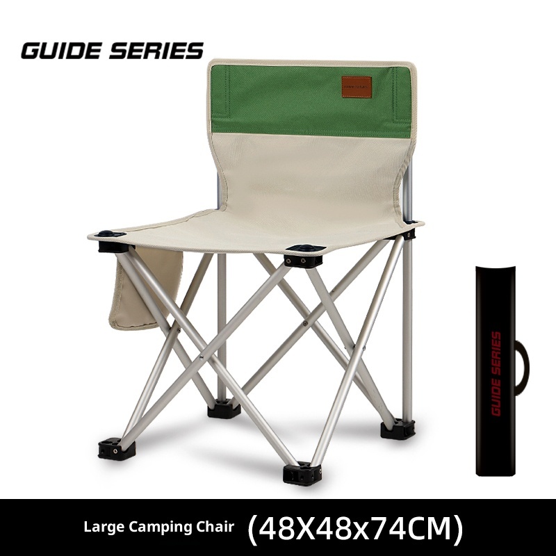 Outdoor thickened aluminum alloy folding chair
