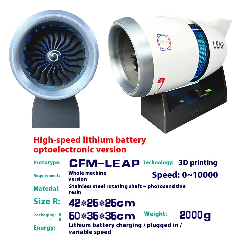 Aviation turbojet, turbofan engine, assembled model, all metal engine, mini engine, ornament